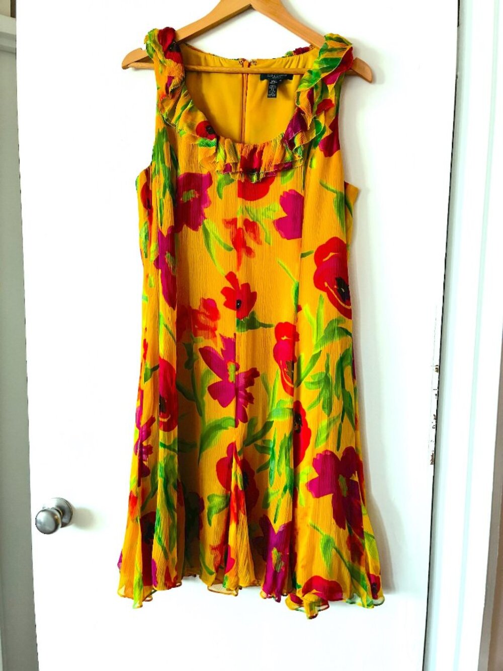 Ralph Lauren Floral 100% Silk Dress
